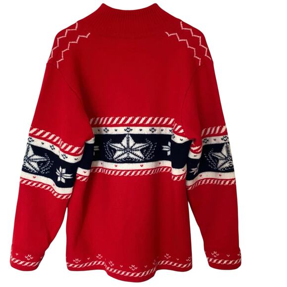 BOGNER Men's 100% Virgin Wool Nordic 1/4 Zip Knit Ski Sweater, Size 42/Large - Picture 2 of 12